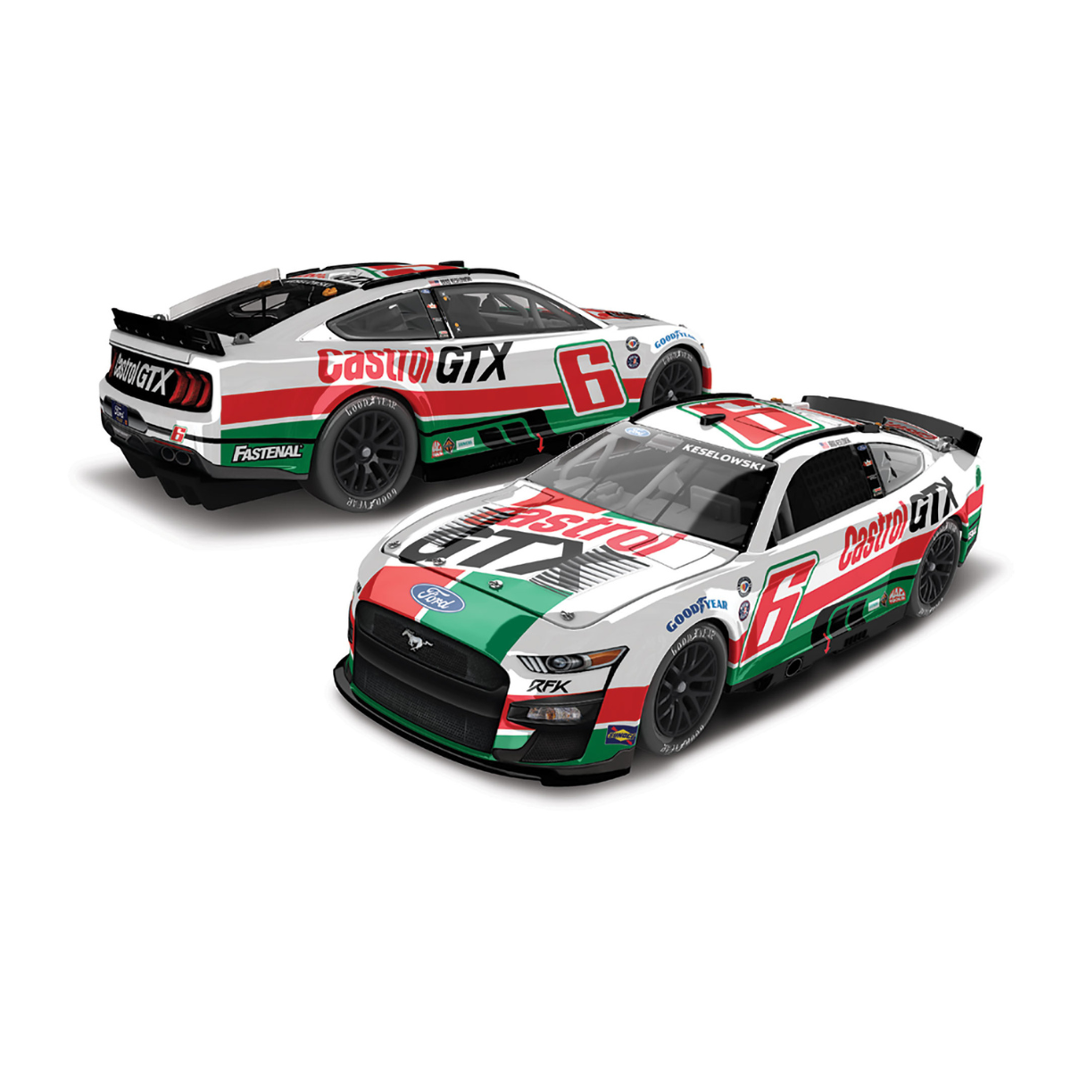 2023 Castrol GTX Throwback Brad Keselowski Autographed Diecast