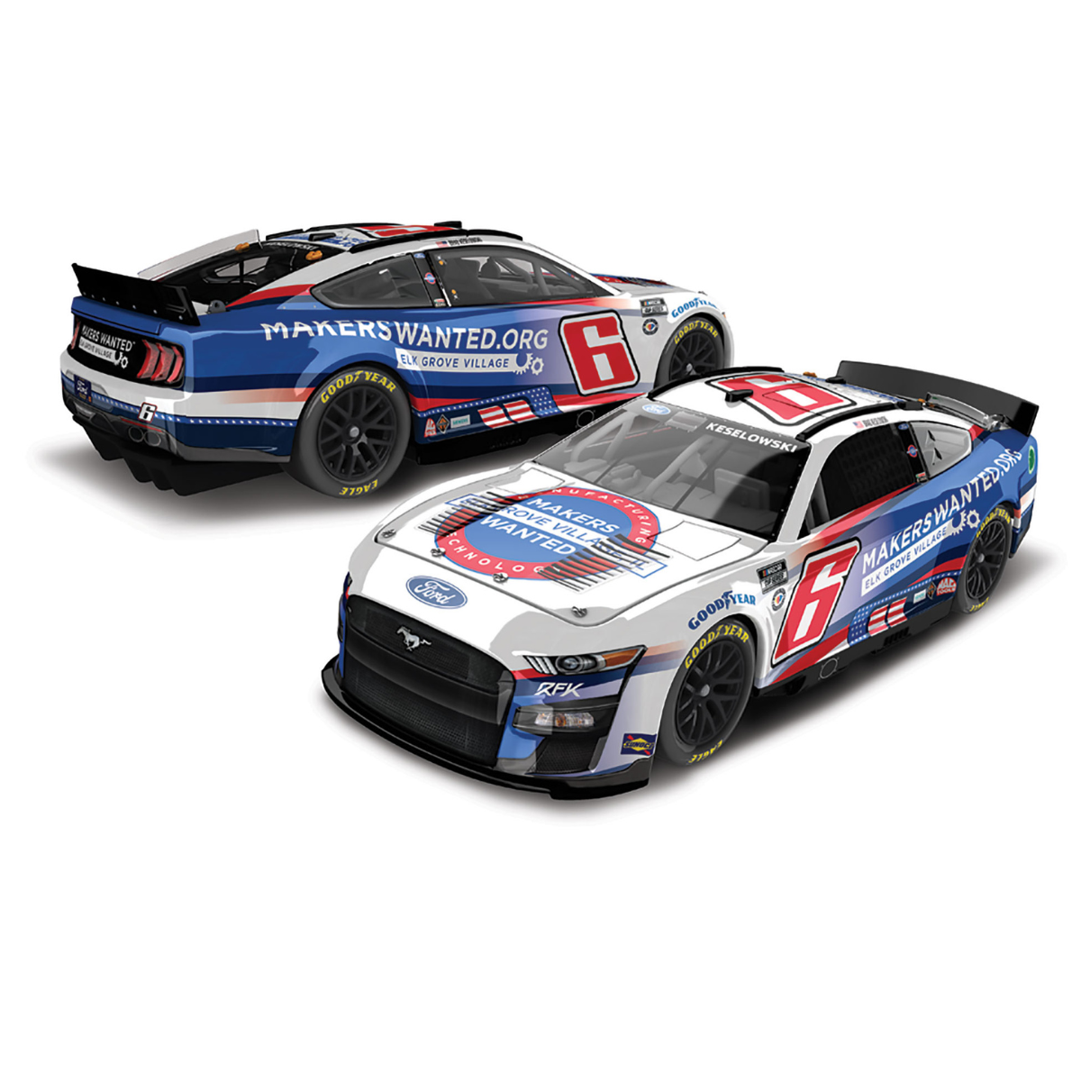 2023 Elk Grove Village Brad Keselowski Autographed Diecast