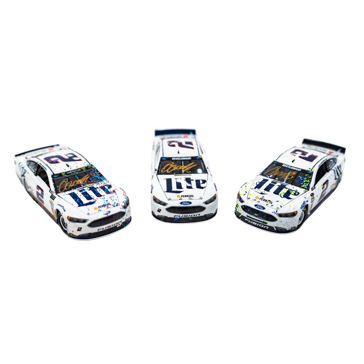 3 Win Autographed Diecast Bundle