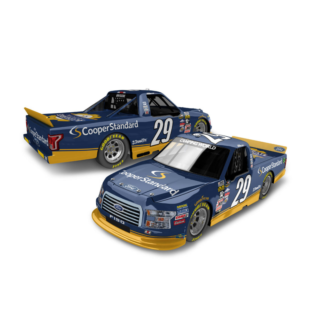 2017 Cooper Standard Brad Keselowski Autographed Diecast Ford F-150 Truck