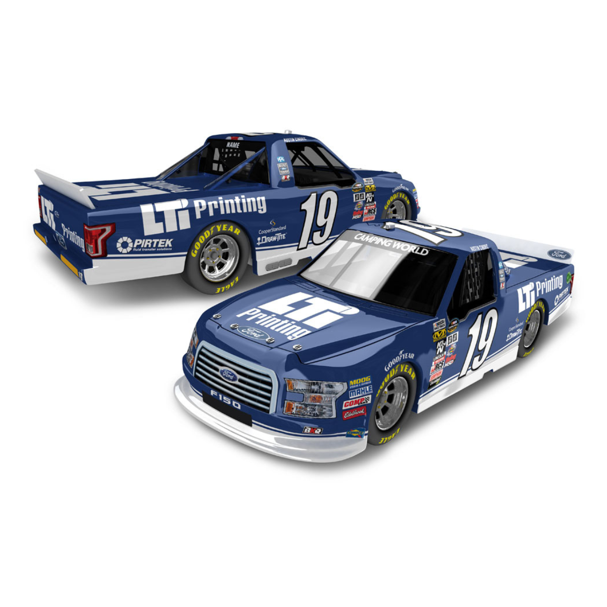 2017 LTI Printing Brad Keselowski Autographed Diecast Ford F-150 Truck