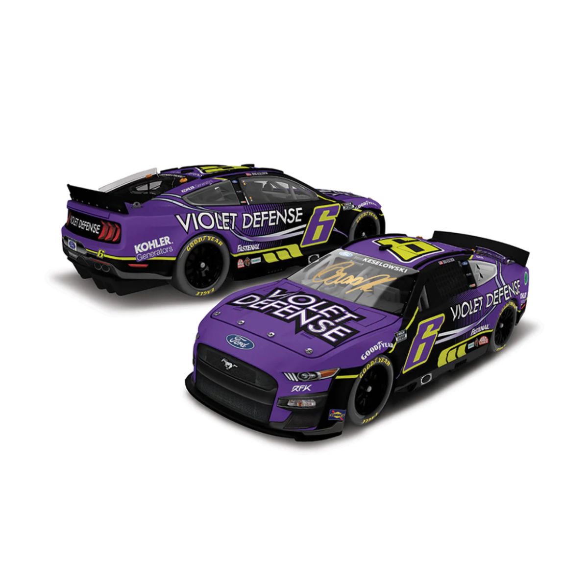 2022 Violet Defense Brad Keselowski Autographed Diecast