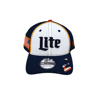 Miller Lite Fitted American Flag Hat